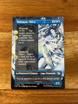 Final Fantasy Summon: Shiva Ramuh Borderless non foil Magic MTG FIN362 - Image 1