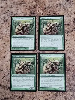 4x MTG Sakura-Tribe Elder Near Mint Conspiracy Magic the Gathering Playset - Image 1