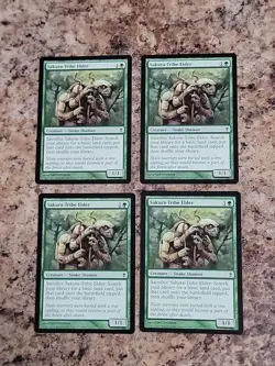4x MTG Sakura-Tribe Elder Near Mint Conspiracy Magic the Gathering Playset - Image 2