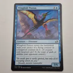 MTG: Wingfold Pteron 071/274 - Ikoria Lair of Behemoths 2020 Blue Common - Image 2