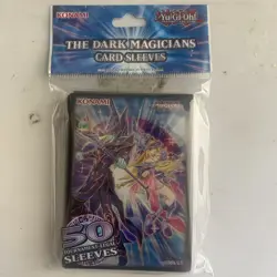 OFFICIAL KONAMI YUGIOH THE DARK MAGICIANS DECK PROTECTORS/CARD SLEEVES 50ct - Image 1