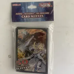YuGIOh Konami Albaz Ecclesia TCG CCG Card x50 Sleeves Holo Protectors DS73 - Image 1