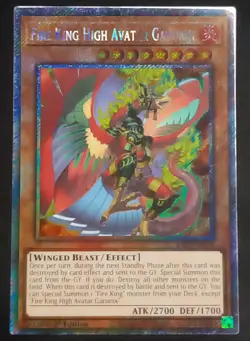 YuGiOh! Fire King High Avatar Garunix RA04-EN194 Platinum Secret Rare - NM - Image 1