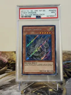 Yugioh Cyber Dragon RYMP-EN059 Secret Rare 1st Edition PSA 9 - Image 2