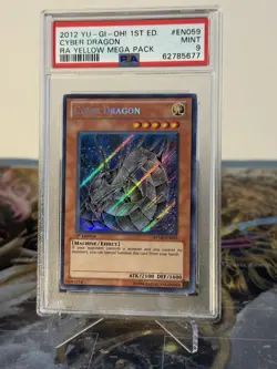 Yugioh Cyber Dragon RYMP-EN059 Secret Rare 1st Edition PSA 9 - Image 3