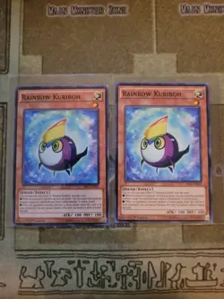 YUGIOH 2X RAINBOW KURIBOH SR01-EN022 COMMON 1ST ED VLP - Image 1