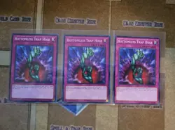 YUGIOH 3X BOTTOMLESS TRAP HOLE COMMON 1ST ED NM (YS17,WIRA) - Image 1