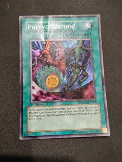 POLYMERIZATION DPYG-EN020 1ST Edition SUPER RARE Holo Yugioh Card TCG MP/HP - Image 1
