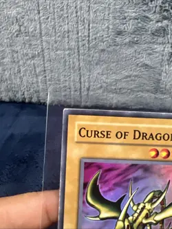 Yugioh Curse Of Dragon LOB-066 Super Rare Original Print LP Holo - Image 4