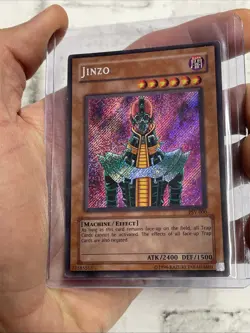 Jinzo MP Condition Yu-Gi-Oh PSV-000 Original Holo Foil Secret Rare Card Yugioh - Image 1