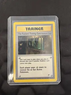 Pokemon TCG Gym Heroes Rockets Training Gym 104/132 LP Vintage Rare - Image 1