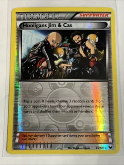 Hooligans Jim & Cas 95/108 Reverse Pokemon Dark Explorers - Image 1