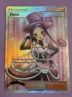 Dana 173/181 Sun & Moon Team Up Full Art Trainer Pokemon Card Holo - Image 2