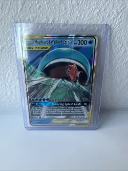 Pokemon TCG Sun & Moon Magikarp & Wailord GX SM166 Towering Splash Promo Card NM - Image 1
