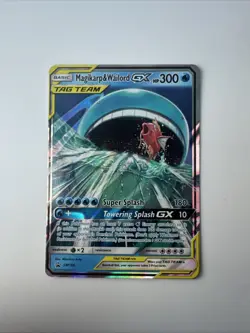 Pokemon TCG Sun & Moon Magikarp & Wailord GX SM166 Towering Splash Promo Card NM - Image 2