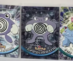 1999 Pokemon Topps TV Animation Series 1 Booster Pack With Foil Card Open NM/M - Image 3