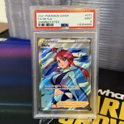 2021 Pokemon SWSH Skyla #072/072 Full Art PSA 9 Mint Shining Fates - Image 1