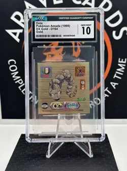 *POP 2* 1999 Japanese Pokemon Amada Super DX Gold Stickers Onix CGC Grade 10 - Image 1