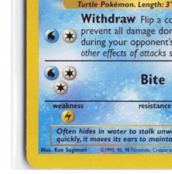 Wartortle 42/102 - Uncommon 1999 English Base Set Pokemon Card LP box10 - Image 5