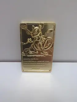 1999 Pokemon Mewtwo #150 Gold Bar Card Limited Edition Burger King - Image 4