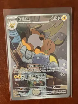 Pokemon TCG Raichu Card 211/193 Paldea Evolved Illustration Rare Full Art Holo - Image 1