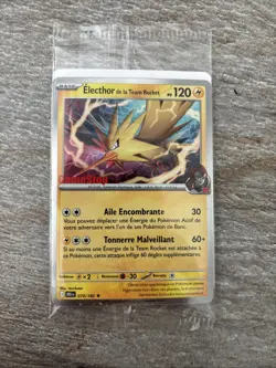 Sealed Zapdos Electhor Promo - French Pokemon Card - Team Rocket GameStop - Image 2