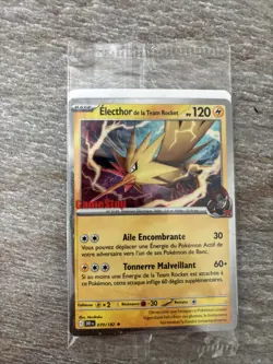 Sealed Zapdos Electhor Promo - French Pokemon Card - Team Rocket GameStop - Image 3
