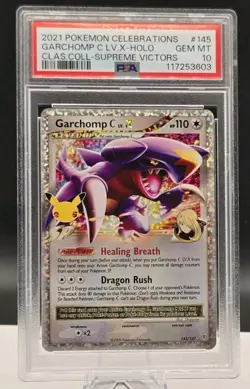 Pokemon - Celebrations Classic Collection - Garchomp C LV.X #145 PSA 10 - Image 1