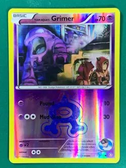 Team Aqua's Grimer 7/34 Common Double Crisis Pokemon Reverse Holo - Image 1