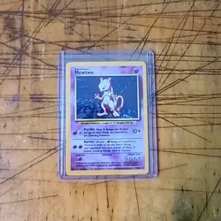 Pokemon TCG Mewtwo Base Set 10/102 Holo 1999 - Image 1