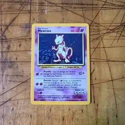 Pokemon TCG Mewtwo Base Set 10/102 Holo 1999 - Image 2