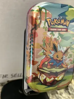 Pokemon Scarlet & Violet Prismatic Evolutions Mini Tin - Jolteon **New/Sealed** - Image 2
