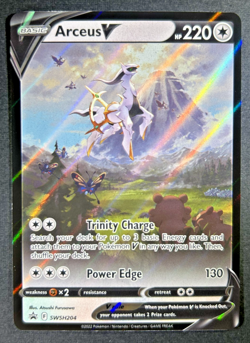 Arceus V - SWSH204 - Pokemon Sword & Shield Black Star Promo - M/NM - Beautiful! - Image 1