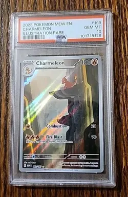 2023 POKEMON MEW EN-151 ILLUSTRATION RARE #169 CHARMELEON PSA 10 🔥 - Image 1