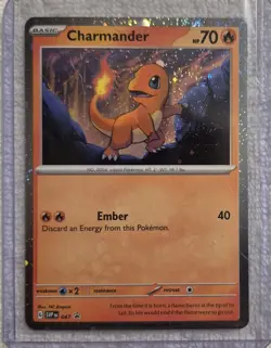 Charmander Cosmos Holo Scarlet & Violet Promo #47 Pokemon - Image 1