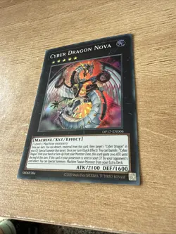 Yugioh Cyber Dragon Nova OP17-EN006 Super Rare Near Mint NM - Image 2