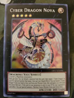 Yugioh Cyber Dragon Nova OP17-EN006 Super Rare Near Mint NM - Image 1