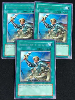 YUGIOH REINFORCEMENT OF THE ARMY DB2-EN147 RARE X3 (MP) - Image 1
