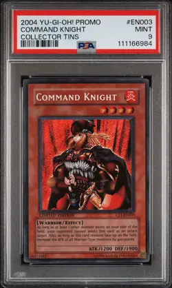 2004 Yu-Gi-Oh! Command Knight CT1 Limited Edition Secret Rare PSA 9 - Image 1