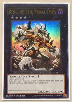 1x King of the Feral Imps 1st Edition Ultra Rare BLMM-EN154 Yu-Gi-Oh! - Image 1