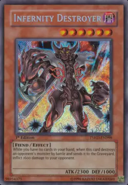 Yugioh! HP Infernity Destroyer - TSHD-EN098 - Secret Rare - 1st Edition Heavily - Image 1