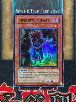 Yugioh Infernity Mirage TSHD-EN012 Super Rare 1st Ed LP - Image 1