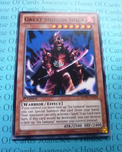 SDWA-EN009 Great Shogun Shien Yu-Gi-Oh Card 1st Edition New NM - Image 1