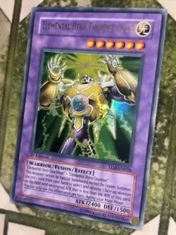 YuGiOh ELEMENTAL HERO THUNDER GIANT Ultra Rare TLM-EN036 - Image 1