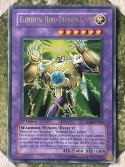 YuGiOh ELEMENTAL HERO THUNDER GIANT Ultra Rare TLM-EN036 - Image 2