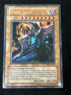 Yu-Gi-Oh! Dark Sage DB1-EN096 Ultra Rare Very Hp Damage - Image 1