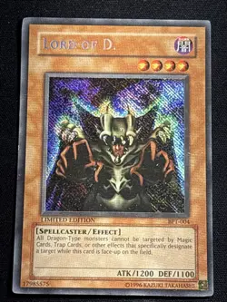 Lord Of D. BPT-004 Yu-Gi-Oh Secret Rare Limited Edition Card Moderate Played MP - Image 1