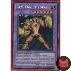 Yugioh Gem-Knight Topaz HA05-EN021 Secret Rare NM - Image 1