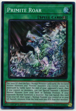 Yugioh! - Primite Roar - ROTA-EN059 - Super Rare - NM/M - Image 1