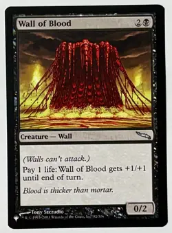 MTG Mirrodin (MRD 082) Wall of Blood - NM Pack Fresh - Uncommon - The List - Image 1